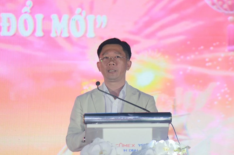 Ông Nguyễn Văn Lăng – Tổng Giám đốc Công ty cổ phần Becamex Bình Định, chia sẻ tại chương trình.