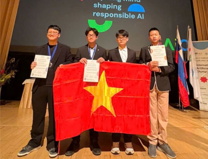Đoàn Việt Nam tỏa sáng tại Olympic trí tuệ nhân tạo quốc tế 2026 ngay lần đầu góp mặt