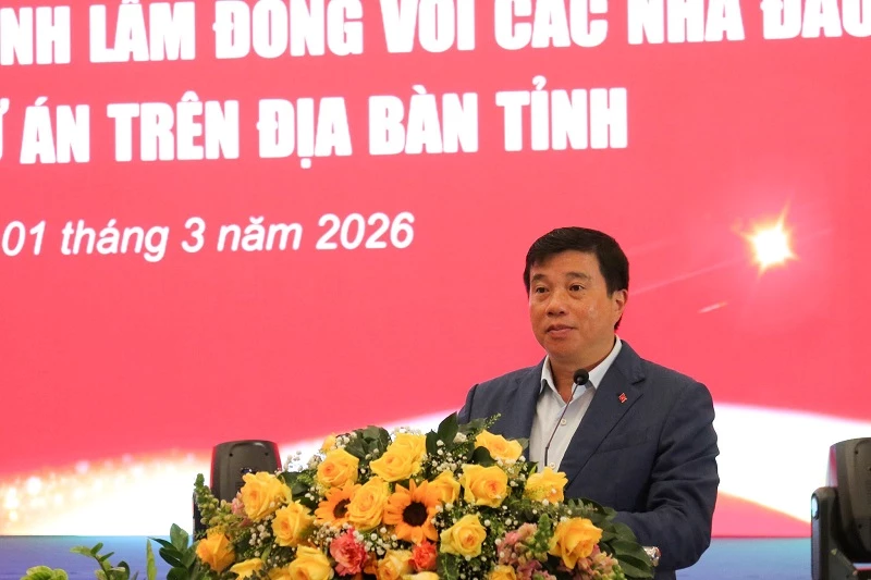 Bí thư Tỉnh uỷ Lâm Đồng Y Thanh Hà Niê Kđăm phát biểu tại buổi làm việc.