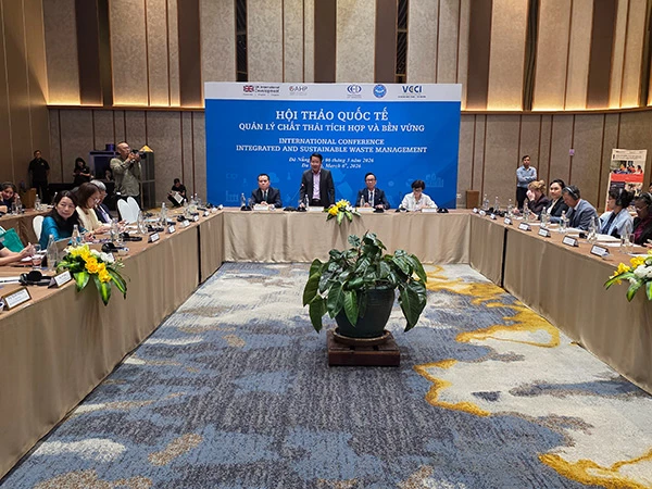 Hội thảo quốc tế ‘‘Quản lý chất thải tích hợp và bền vững” tổ chức tại Đà Nẵng ngày 6/3.