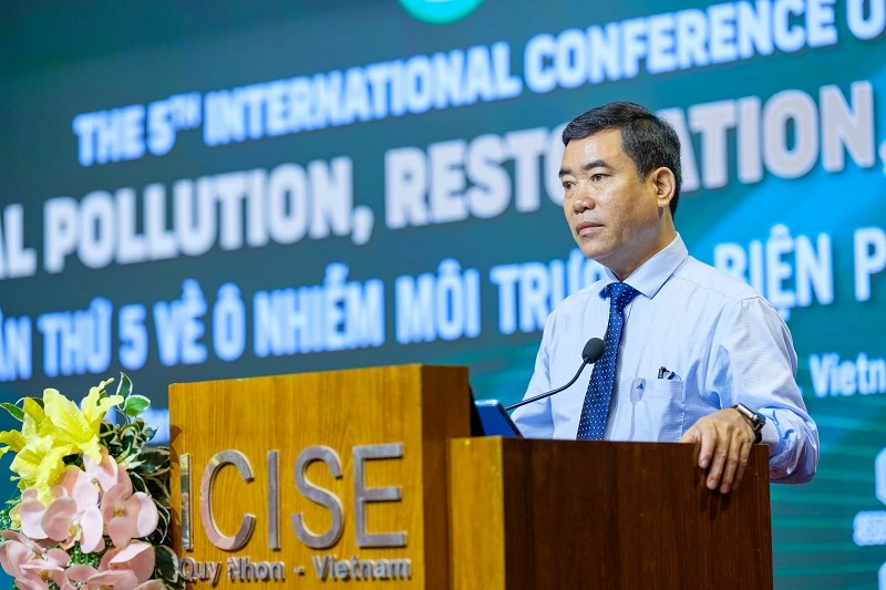 TS Nguyễn Hữu Hà – Phó Giám đốc Sở Khoa học và Công nghệ tỉnh Gia Lai phát biểu khai mạc hội nghị.