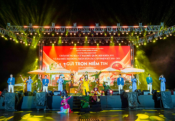 Đà Nẵng: Ấn tượng chương trình nghệ thuật ‘Gửi trọn niềm tin’ chào mừng bầu cử