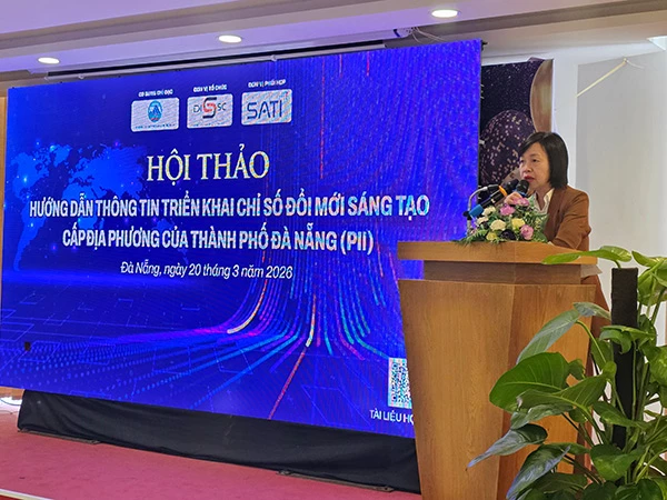 Hội thảo “Hướng dẫn thông tin triển khai chỉ số đổi mới sáng tạo cấp địa phương (PII) của thành phố Đà Nẵng.
