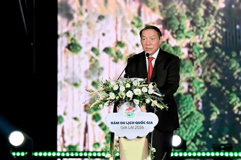 Bộ trưởng Bộ VHTT&DL Nguyễn Văn Hùng phát biểu khai mạc.