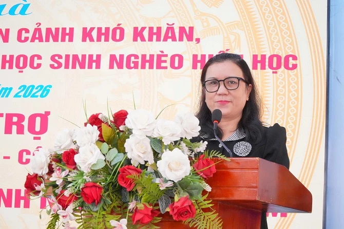 bà Nguyễn Thị Thu Yên - Chủ tịch UBMTTQVN xã Trà Vong