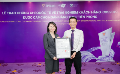TPBank đạt chuẩn quốc tế ICXS2019 về trải nghiệm khách hàng
