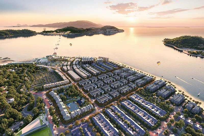 Vinhomes Pearl Bay kết nối trực tiếp tới siêu quần thể du lịch Vinpearl Hòn Tre.