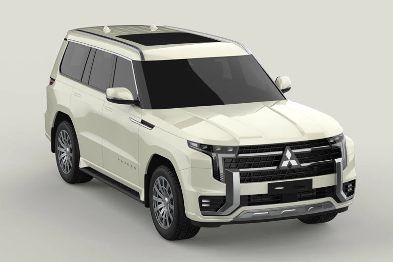 Ảnh dựng của Mitsubishi Pajero thế hệ mới.