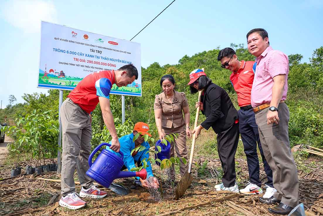 Quảng Ngãi: Trồng 6.000 cây xanh tại thảo nguyên Bùi Hui