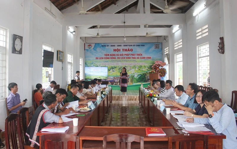 hội thảo chuyên đề về “Tiềm năng và giải pháp phát triển du lịch cộng đồng, du lịch sinh thái xã Canh Vinh”.