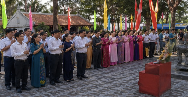 Lễ Giỗ Tổ Hùng Vương tại xã Lộc Thuận: Gìn giữ nét đẹp văn hóa truyền thống