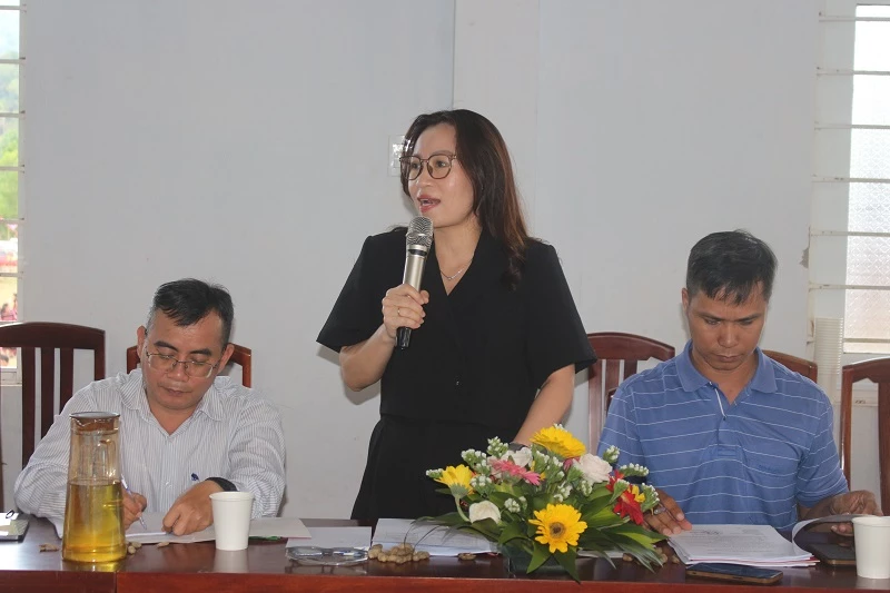 Bà Hoàng Thị Thu Sen - Giám đốc Vietravel chi nhánh Gia Lai, chia sẻ thông tin. 