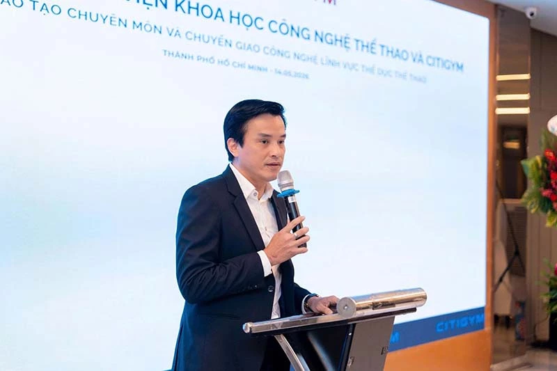 Ông Nguyễn Nam Nhân - Phó Giám đốc Sở Văn hóa và Thể thao TP Hồ Chí Minh, phát biểu tại sự kiện.