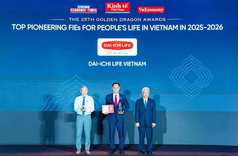 Dai-ichi Việt Nam nhận giải Rồng Vàng 2026.