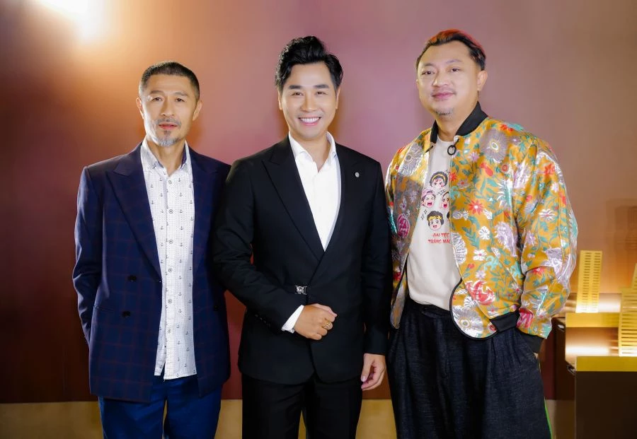 Nhà sản xuất và MC Nguyên Khang, đạo diễn Phan Gia Nhật Linh.