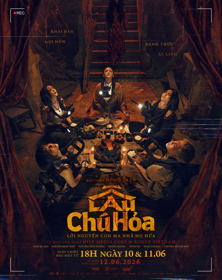 Poster chính thức của phim ‘Lầu chú Hỏa’.