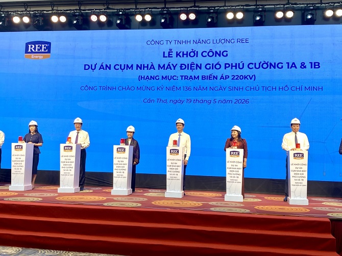 Cần Thơ khởi công 2 dự án điện gió hơn 23.000 tỷ đồng