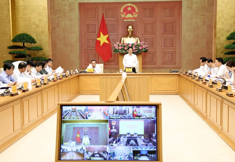 Phó Thủ tướng Chính phủ Hồ Quốc Dũng chủ trì phiên họp. Ảnh: VGP