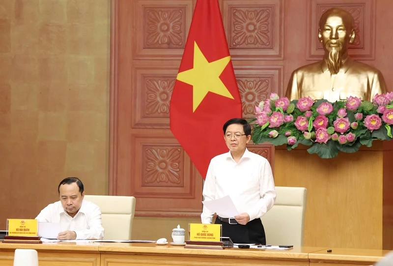 Phó Thủ tướng Hồ Quốc Dũng kết luận hội nghị. Ảnh: VGP