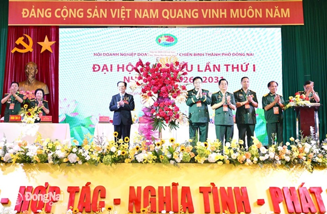Bế mạc Đại hội đại biểu Hội Doanh nghiệp doanh nhân Cựu chiến binh TP Đồng Nai nhiệm kỳ 2026-2031