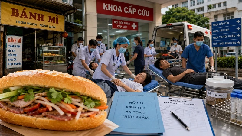 Cơ sở bánh mì L.H đã tạm thời ngừng hoạt động để tập trung điều trị, thăm hỏi bệnh nhân. 