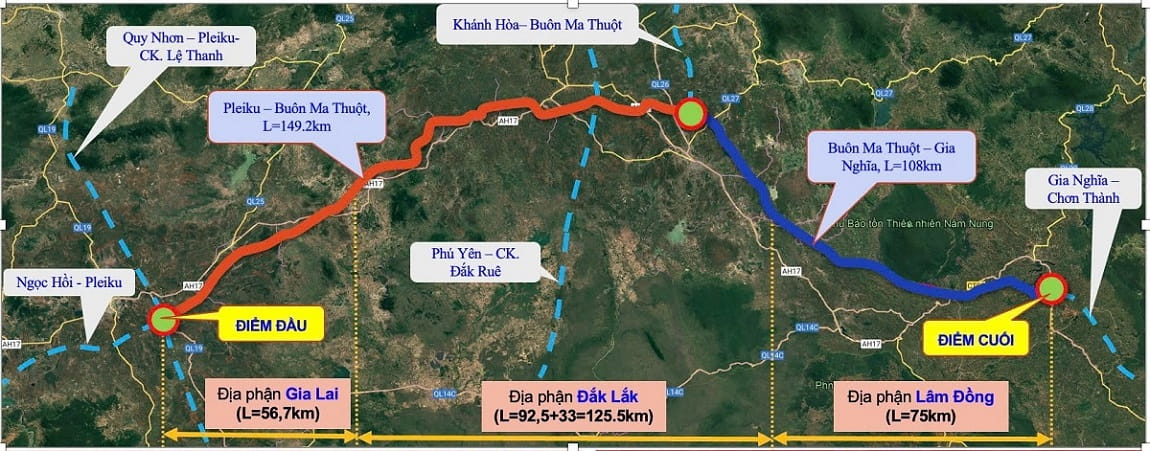 Đề xuất đầu tư cao tốc Pleiku - Buôn Ma Thuột - Gia Nghĩa gần 77.000 tỷ đồng