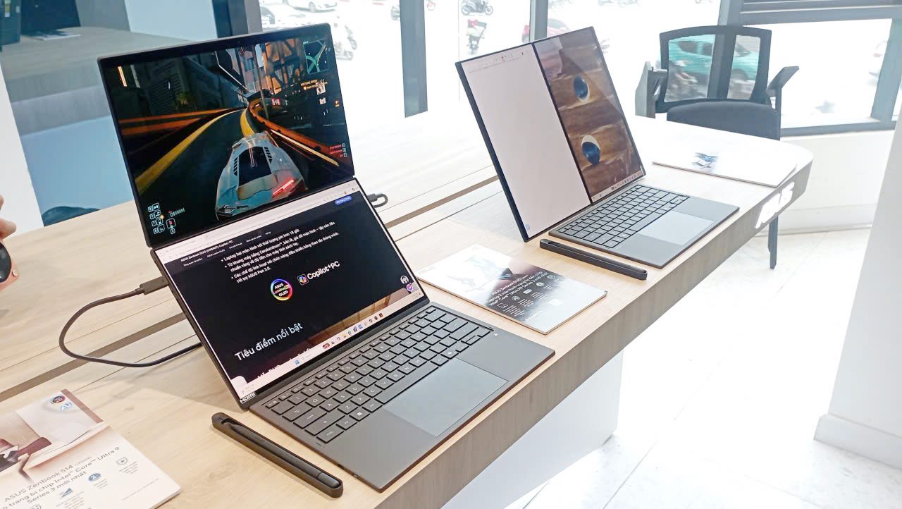 Laptop hai màn hình ASUS Zenbook DUO 2026 mở bán tại Việt Nam