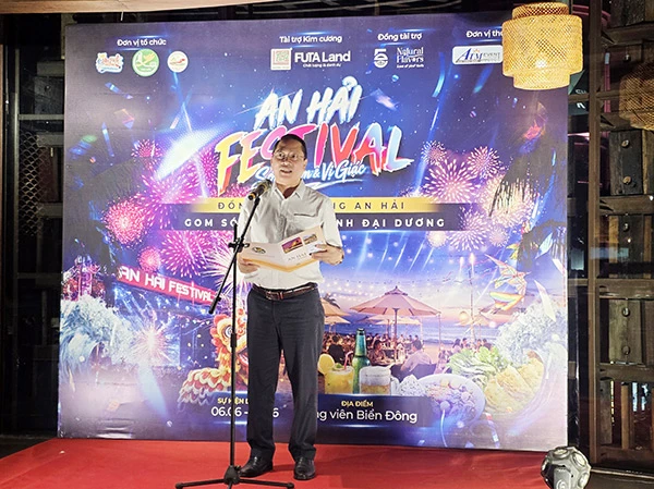 Chủ tịch UBND phường An Hải Hồ Công Thanh công bố việc tổ chức An Hải Festival 2026.