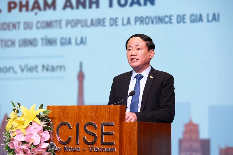Ông Phạm Anh Tuấn - Chủ tịch UBND tỉnh Gia Lai, phát biểu chào mừng.