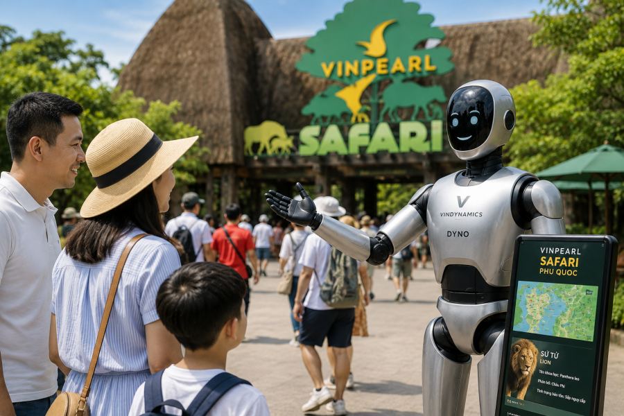 Robot AI 'Make in Vietnam' thử sức trong môi trường du lịch thực tế