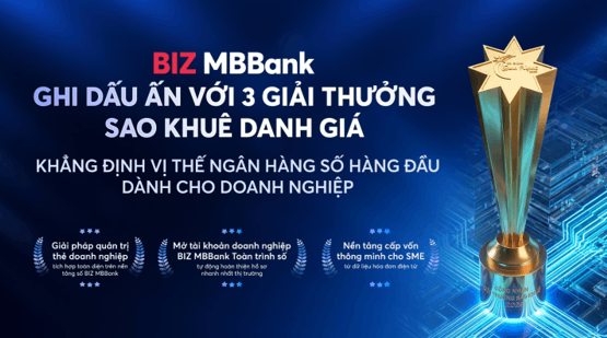 MB ghi dấu ấn với 5 giải thưởng Sao Khuê 2026 