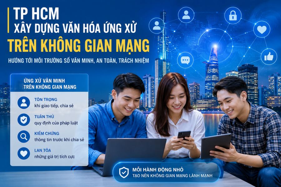 TP HCM hướng tới môi trường số văn minh, trách nhiệm