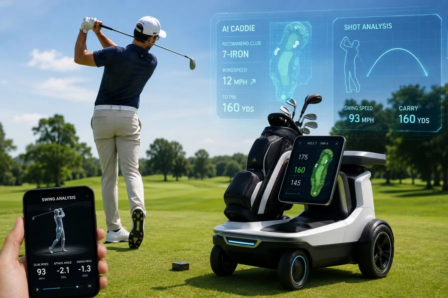 Golf thời AI: Máy tính tham gia vào từng cú đánh.