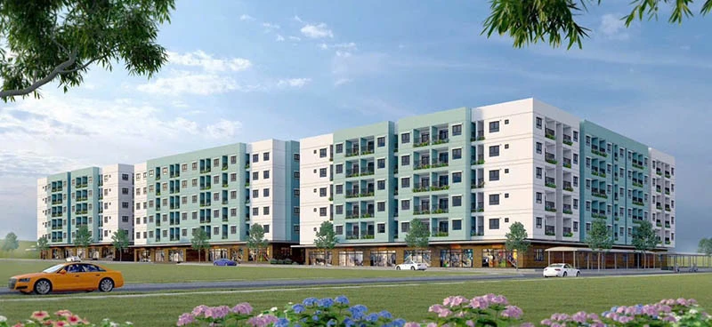 Phối cảnh dự án chung cư nhà ở xã hội Lan Anh 10 sắp sửa hình thành của Công ty TNHH Lan Anh.
