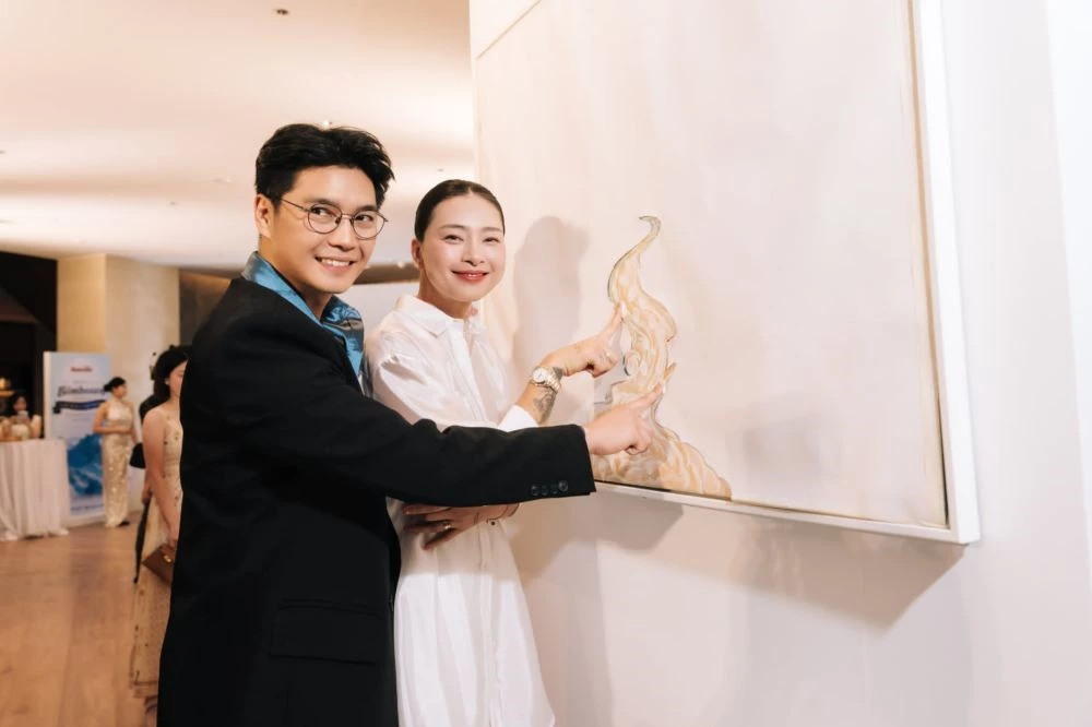 Ngô Thanh Vân và ông xã Huy Trần.