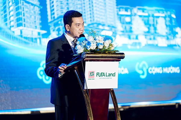 Phó Tổng giám đốc FUTA Land phát biểu tại sự kiện.