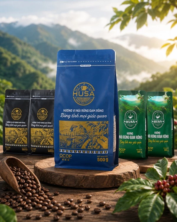 Sản phẩm cà phê HUSA. Sản phẩm cà phê HUSA.