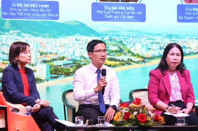 Ông Tán Văn Vương - Phó Giám đốc Sở Văn hóa, Thể thao và Du lịch TP Đà Nẵng, chia sẻ kinh nghiệm phát triển du lịch tàu biển.