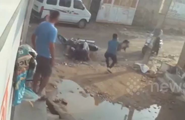 Lợn rừng nổi cơn cuồng nộ, húc đổ xe máy rồi liên tục tấn công người đàn ông