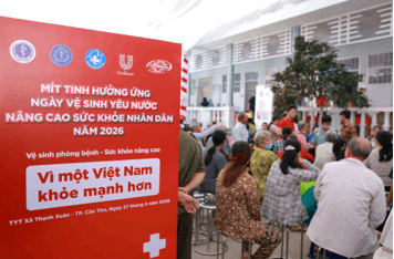 Dấu ấn hợp tác công - tư tại Ngày Vệ sinh yêu nước 2026: Nâng cao năng lực y tế cơ sở, vì một cộng đồng khỏe mạnh