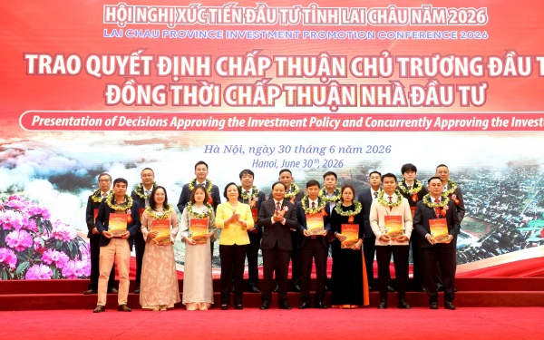 Lai Châu 'hút' gần 200.000 tỷ đồng vốn đầu tư 
