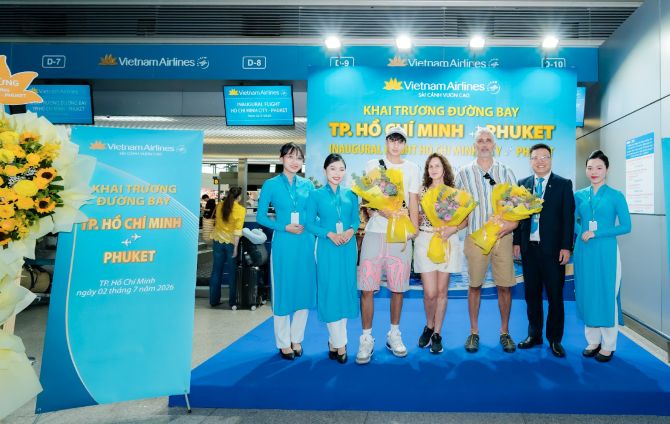 Vietnam Airlines mở đường bay TP Hồ Chí Minh - Phuket