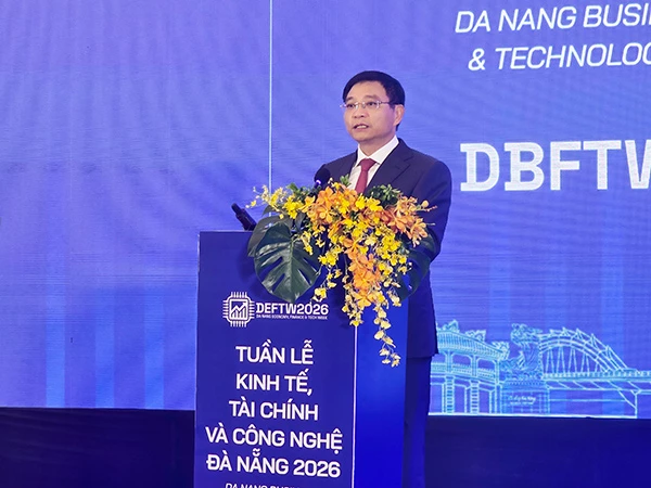 Phó Thủ tướng Nguyễn Văn Thắng phát biểu khai mạc DBFTW2026. Phó Thủ tướng Nguyễn Văn Thắng phát biểu khai mạc DBFTW2026.