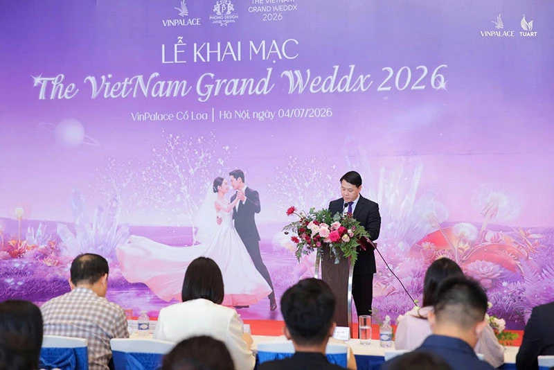 Ông Nguyễn Trần Quang – Phó Giám đốc Sở Du lịch Hà Nội, phát biểu tại sự kiện.