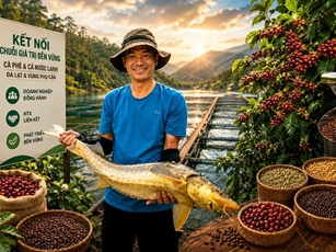 Liên kết nâng cao giá trị cà phê, cá nước lạnh Đà Lạt