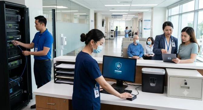 Việc bảo vệ dữ liệu cá nhân tại các cơ sở y tế là vô cùng quan trọng. Ảnh minh họa. Việc bảo vệ dữ liệu cá nhân tại các cơ sở y tế là vô cùng quan trọng. Ảnh minh họa.