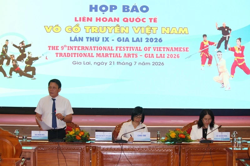 ông Bùi Trung Hiếu – Phó Giám đốc Sở Văn hoá, Thể thao và Du lịch (VHTT&DL) tỉnh Gia Lai, cho biết Liên hoan Quốc tế Võ cổ truyền Việt Nam lần thứ 9 – Gia Lai 2026