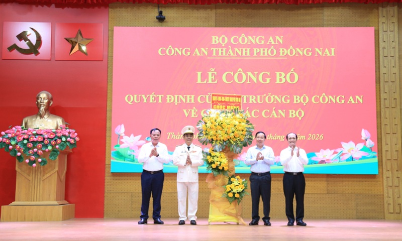 Bổ nhiệm và biệt phái tân Phó Giám đốc Công an TP Đồng Nai