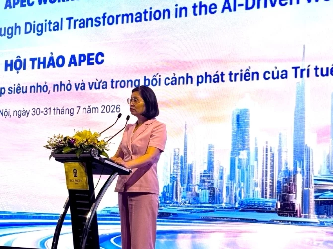 Bà Trịnh Thị Hương - Phó Cục trưởng Cục Phát triển doanh nghiệp tư nhân và kinh tế tập thể (Bộ Tài chính). Ảnh: Hiền Thảo.