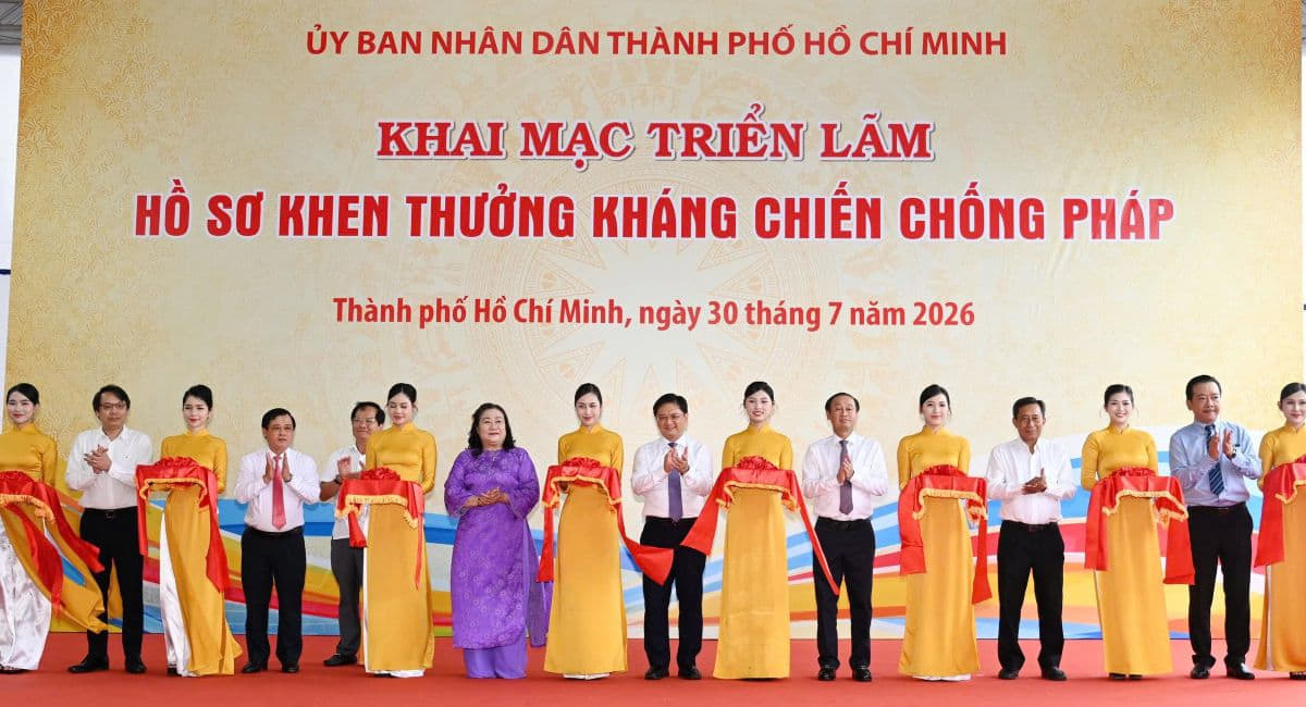 TP Hồ Chí Minh khai mạc Triển lãm Hồ sơ khen thưởng kháng chiến chống Pháp